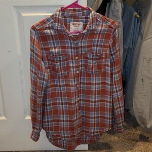 Soft Flannel Shirt. Boyfriend fit.